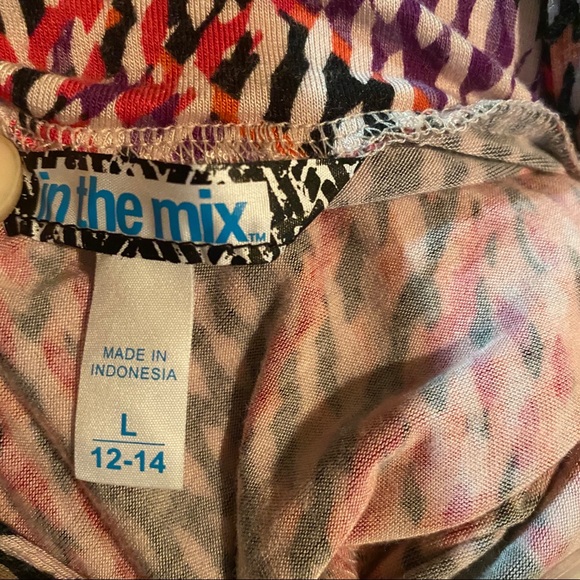 IN THE MIX Pink Geometric Print Long Dress - Picture 5 of 6